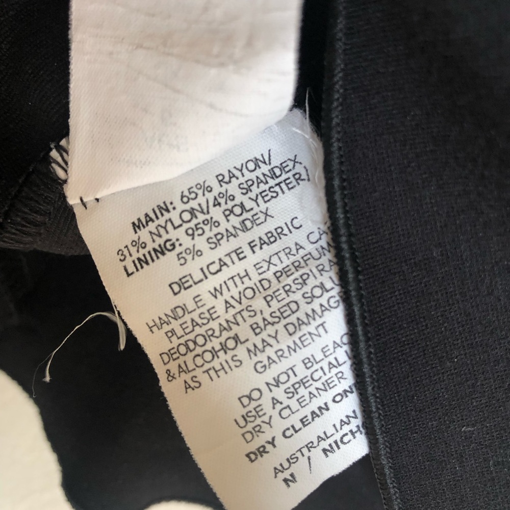N/Nicholas Off Shoulder Ponte Mini Black Dress 2 - Picture 13 of 16